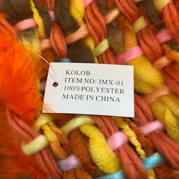 Colorful Kolob Hand Made Scarf - Picture 6 of 7